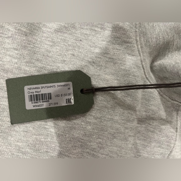 All Saints Navarra Splitsaints Grey Marl sweatshirt, new with tags, size Small - Picture 13 of 14